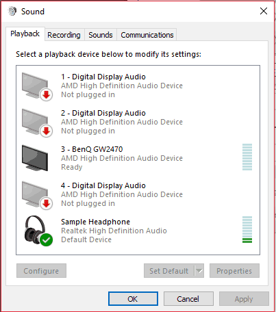 headphones not working with breakaway audio enhancer